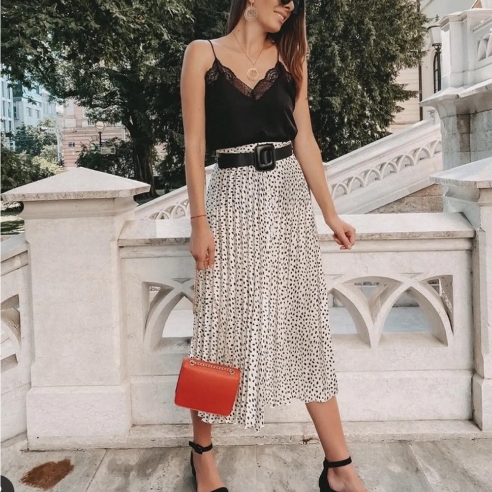 Zara pleated skirt